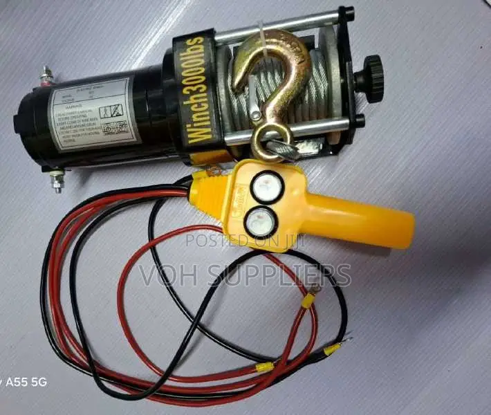 12V 3000 LBS (1,350 Kg) Electric Recovery Winch Kit