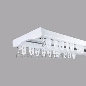 Double Aluminum Curtain Rails With Accessories