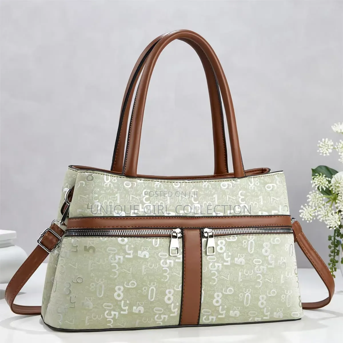 Premium Multi-Pocket Monogram Executive Handbag