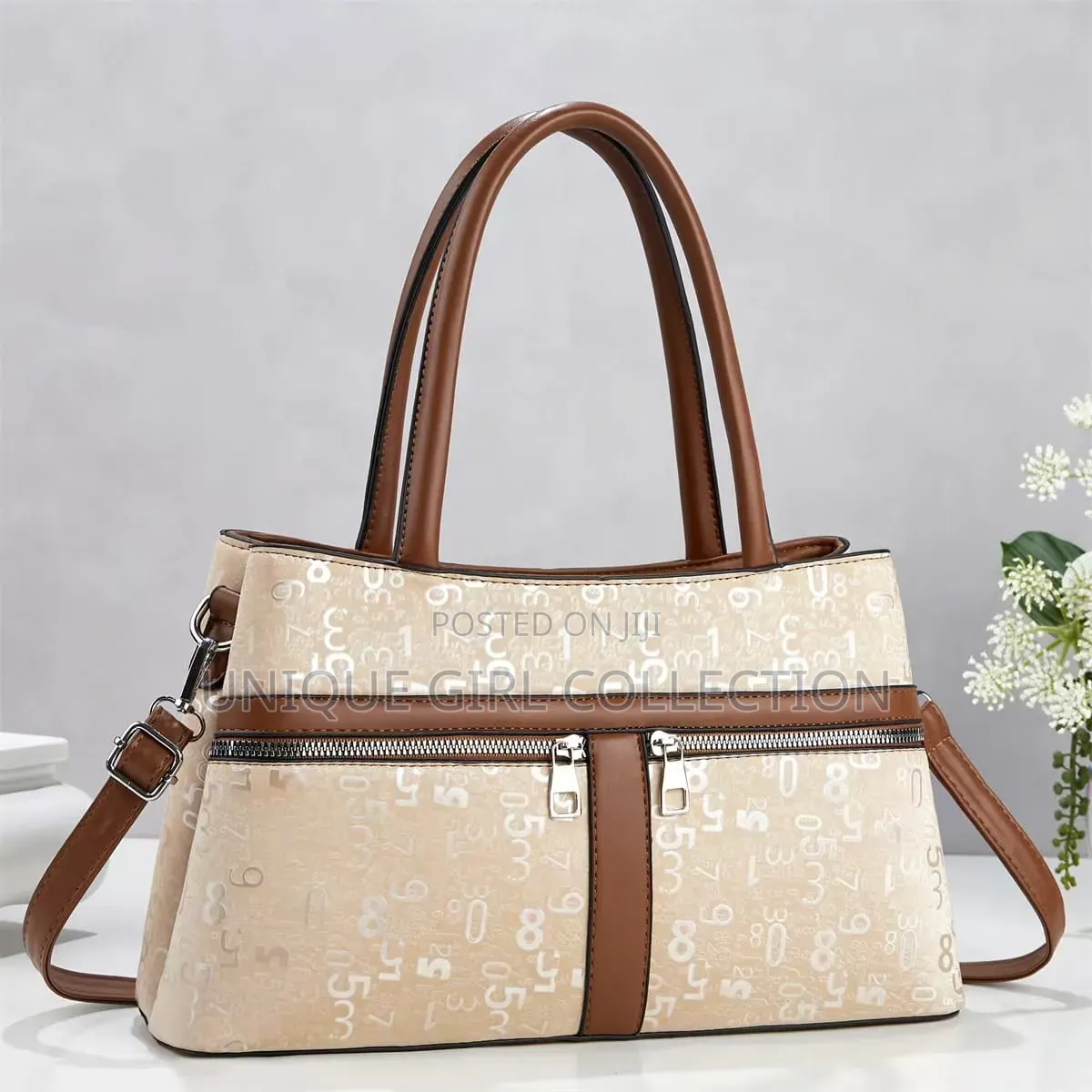 Premium Multi-Pocket Monogram Executive Handbag