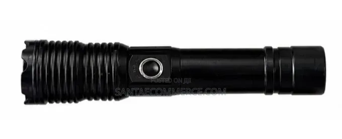 Rechargeable LED Tactical Flashlight With Side Power Switch