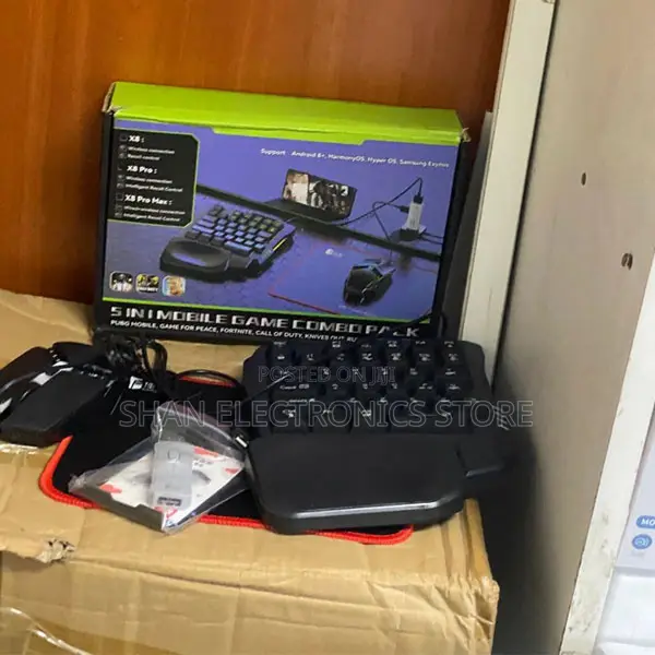 X8 5 in 1 Mobile Gaming Combo Pack Mobile Battle Control Set