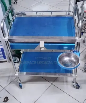Strong and Durable Stainless Steel Instrument Trolley