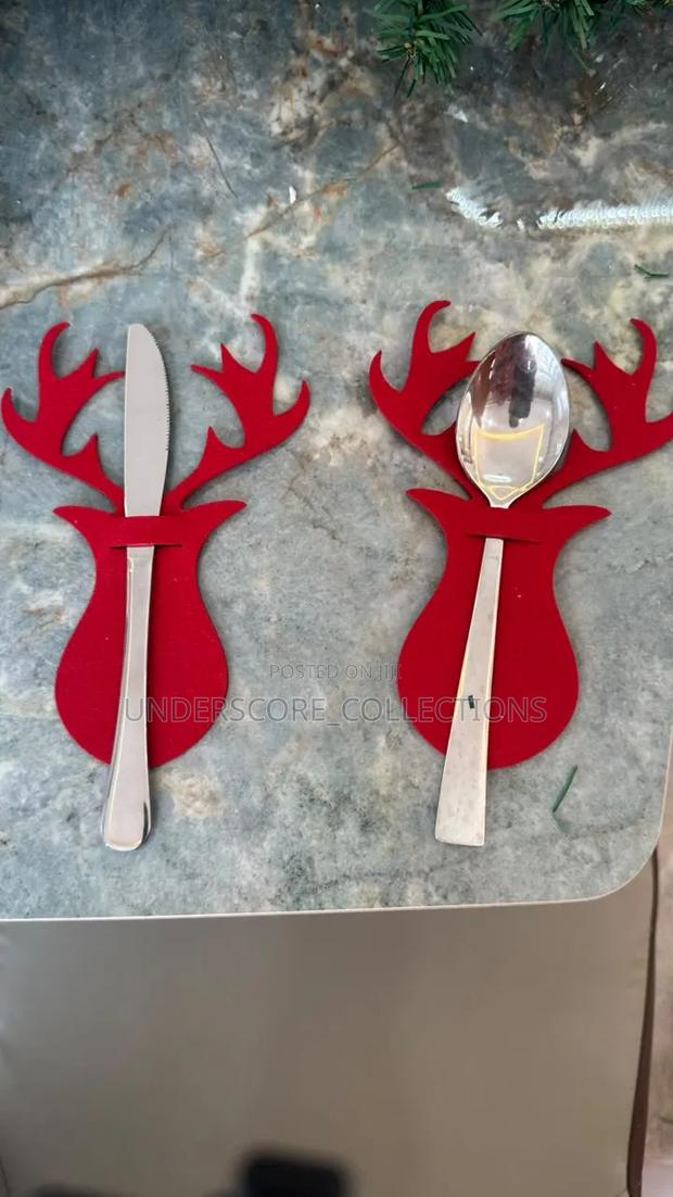 6Pcs Christmas Tree Cutlery Holder - main view