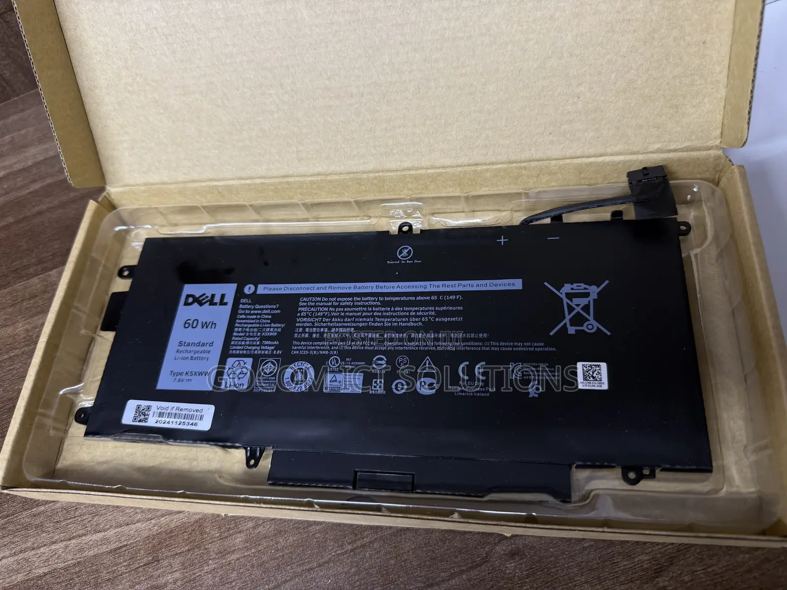 Dell Latitude 7390 2in1 /K5xww Battery