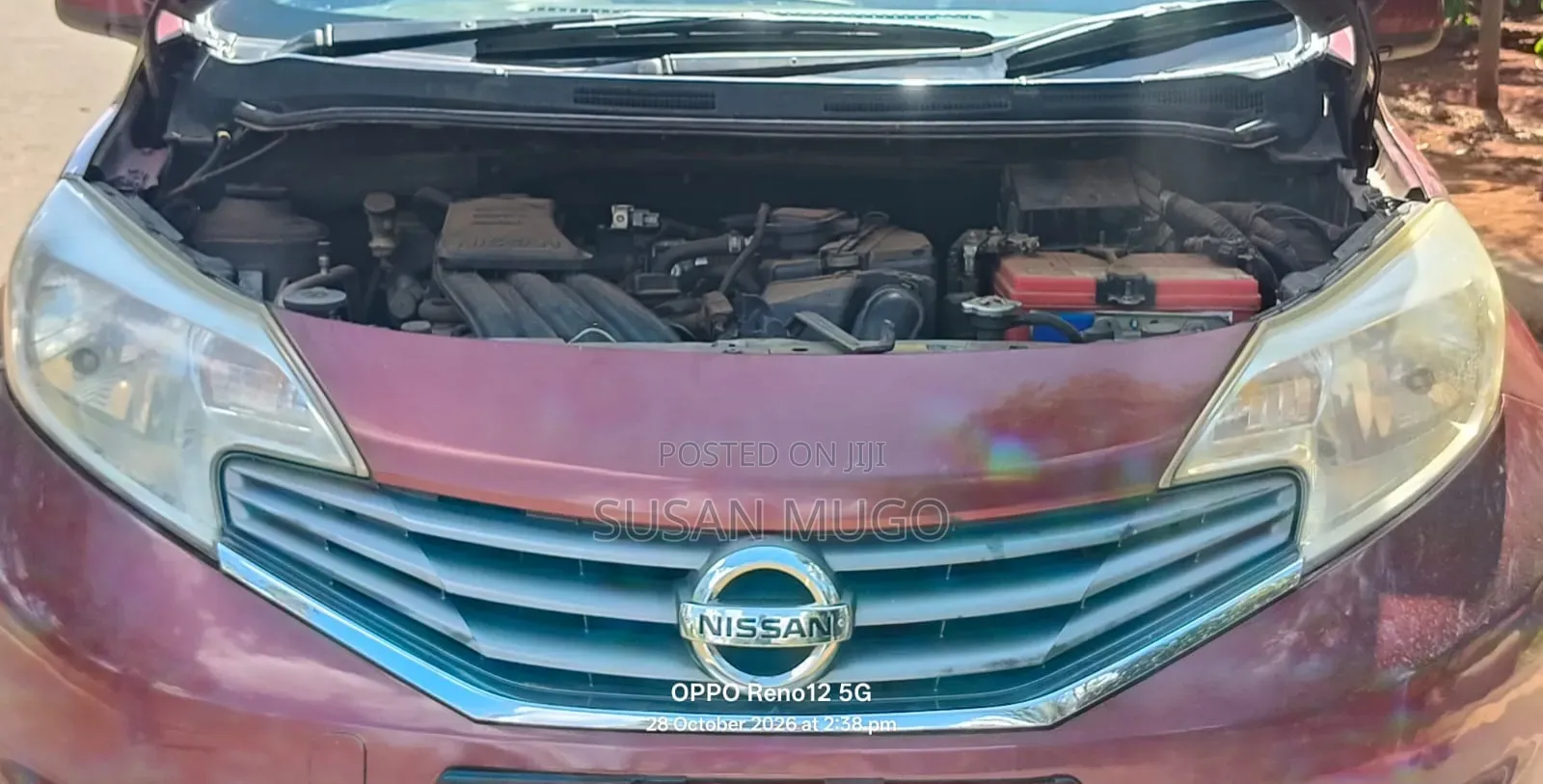 Nissan Note 2013 Maroon