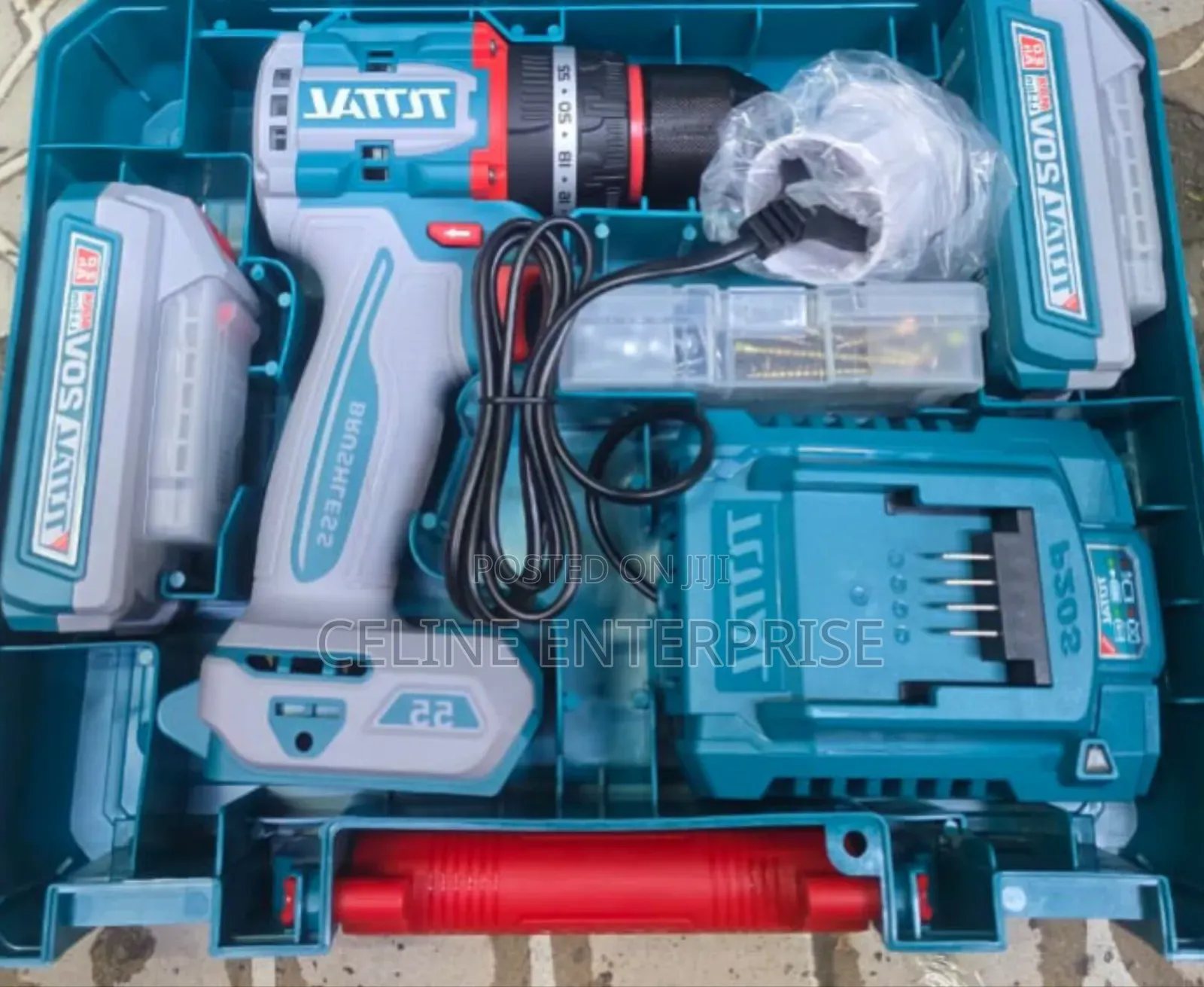 TOTAL 20V Cordless Drill Driver – 55Nm High Torque