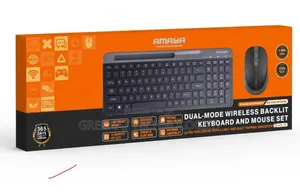 AMAYA AKB-130 Dual-Mode 2.4G Wireless Keyboard Mouse Set Backlit 125Hz