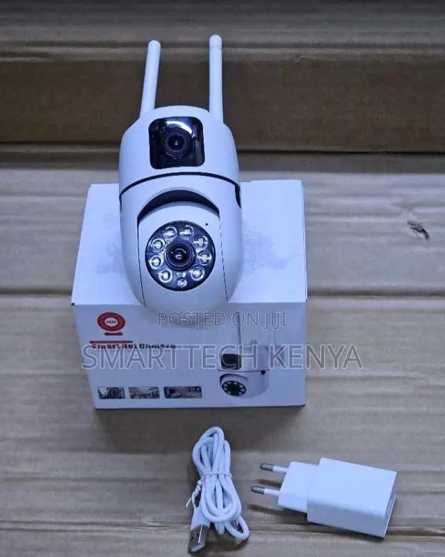New Smart V380 Wifi Bulb Camera – Dual Lens Wall Mount CCTV