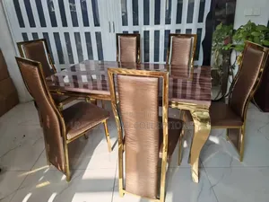 Lavish Top Marble 6 Seater Dinning Set
