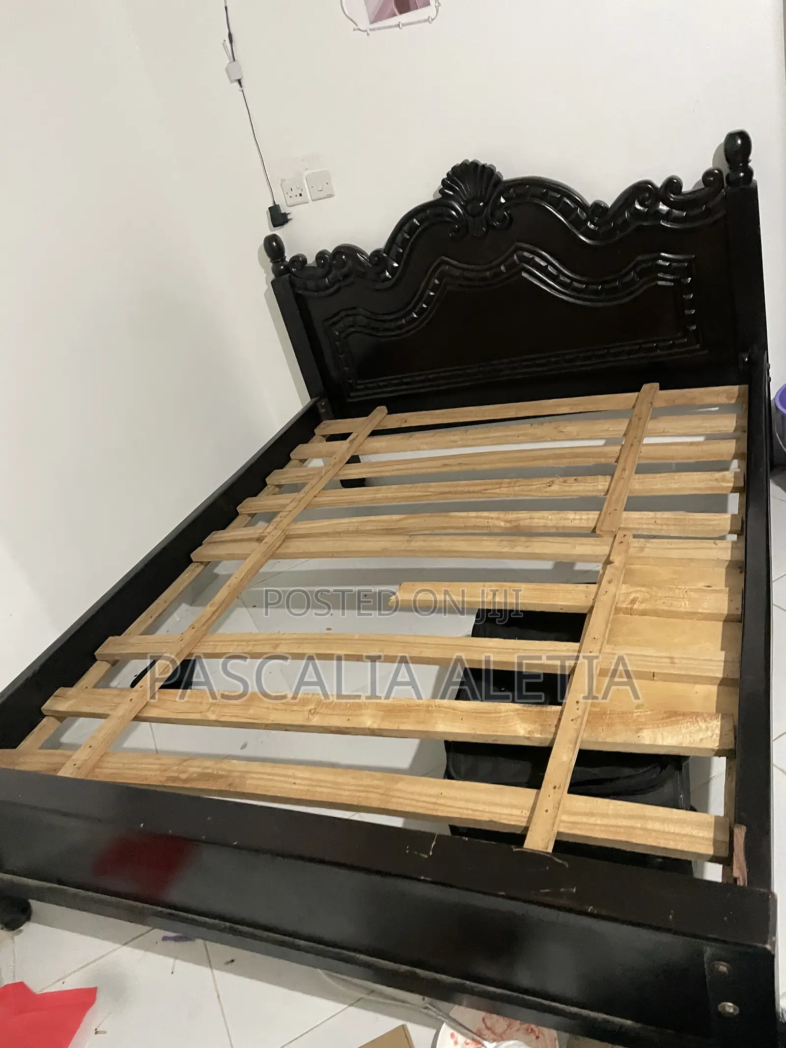 5 by 6 Bed With Hard Wood