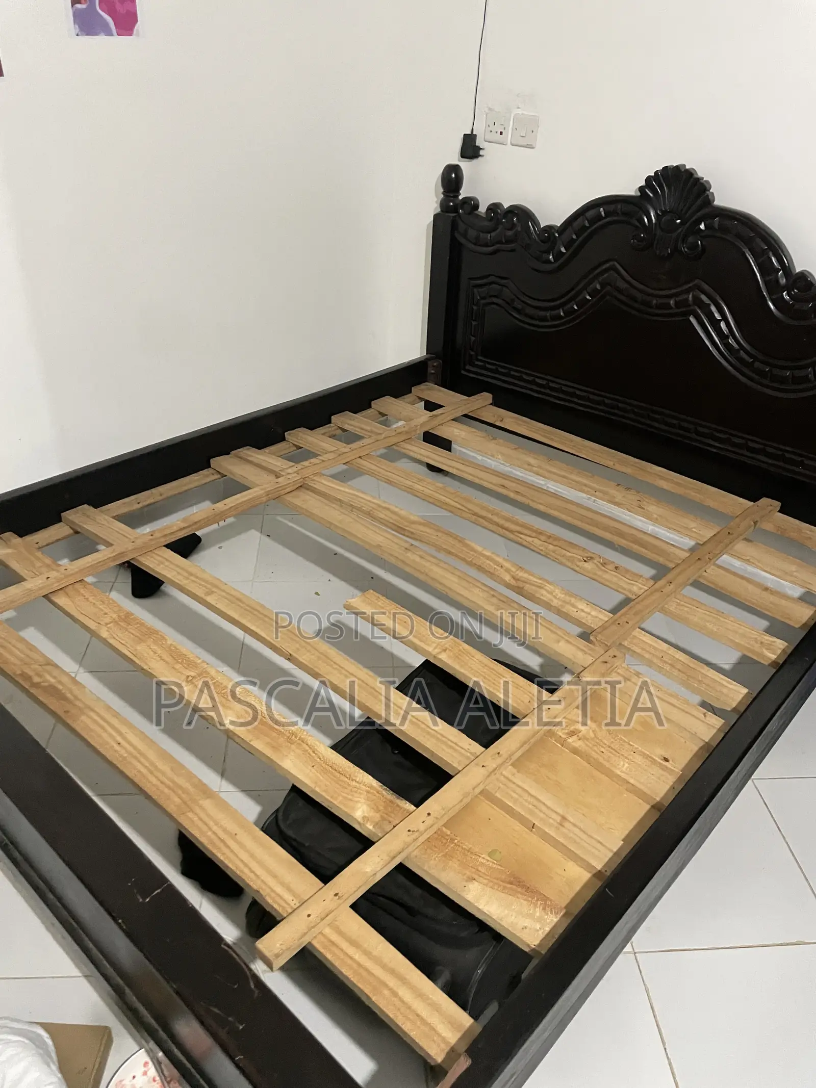 5 by 6 Bed With Hard Wood