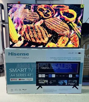 Hisense 43q6n, 43" 4k UHD Qled Frameless Smart Vidaa TV,bluetooth