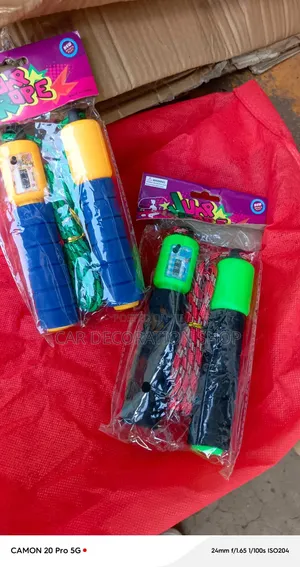 2pc Skipping Ropes Equipped With Manual Jump Counters on Foam Grips