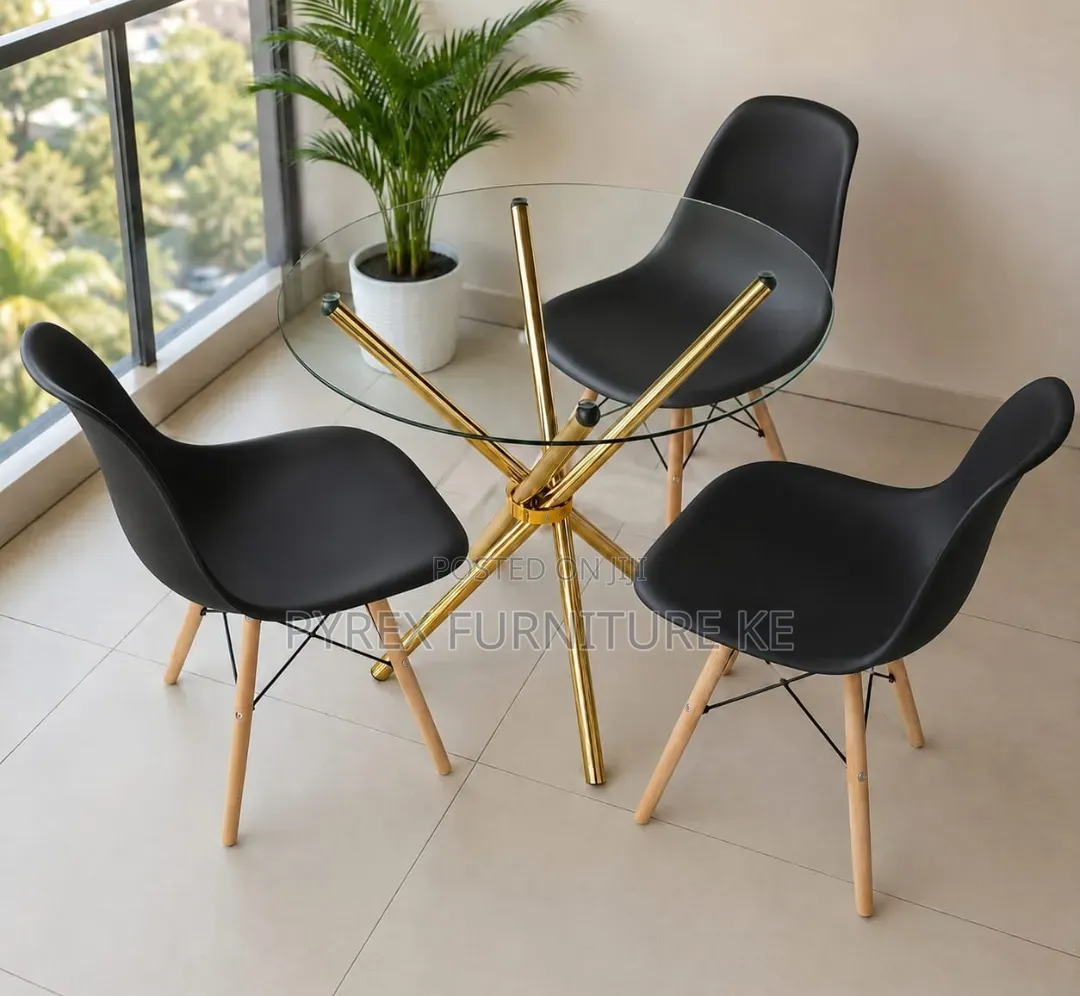 3 Piece Dining Table and Chairs Set