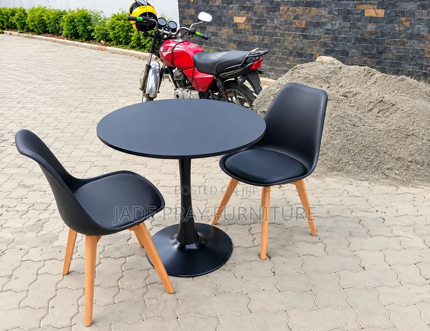 Dinning Set, Black Comfort