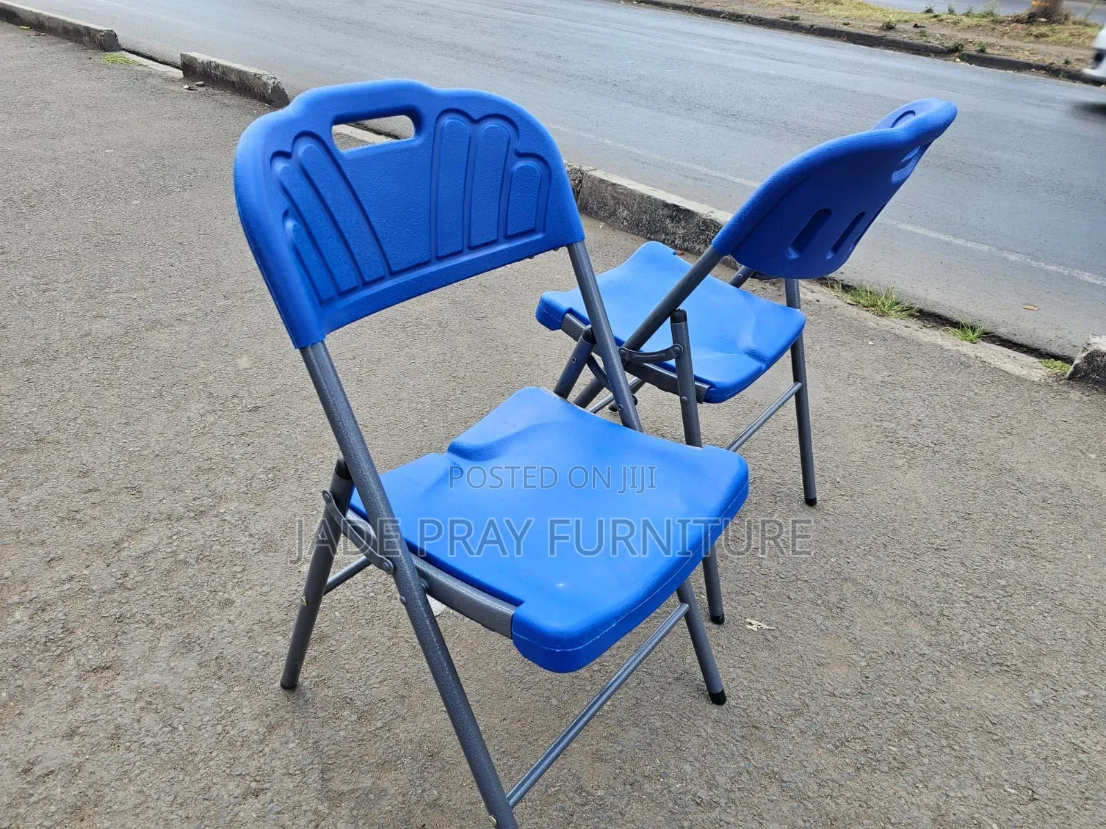 Fold Chairs Blue Chairs