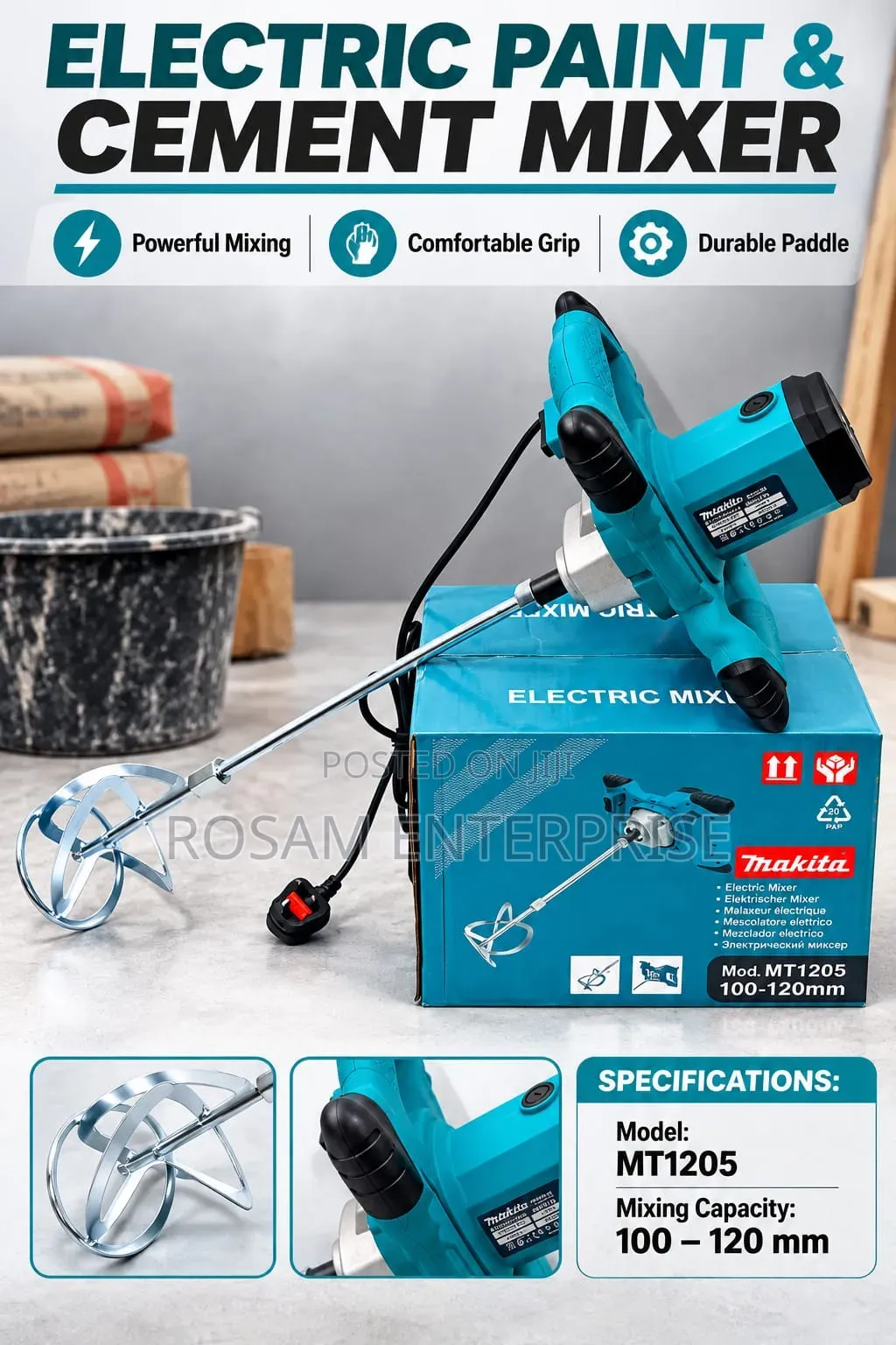 Electric Paint and Cement Mixer