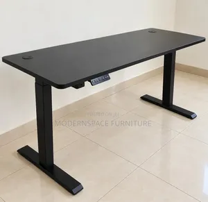 Black Electric Height Adjustable Standing Desk_1.4m