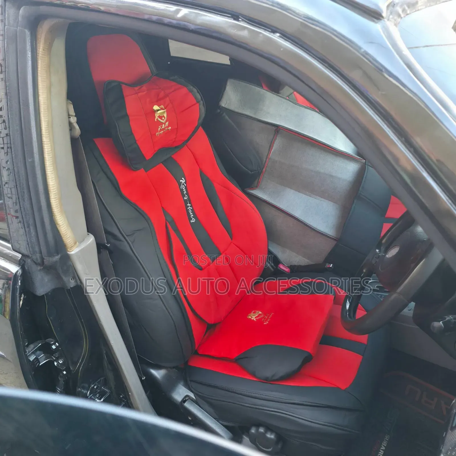 Modern Red Leather Seat Covers
