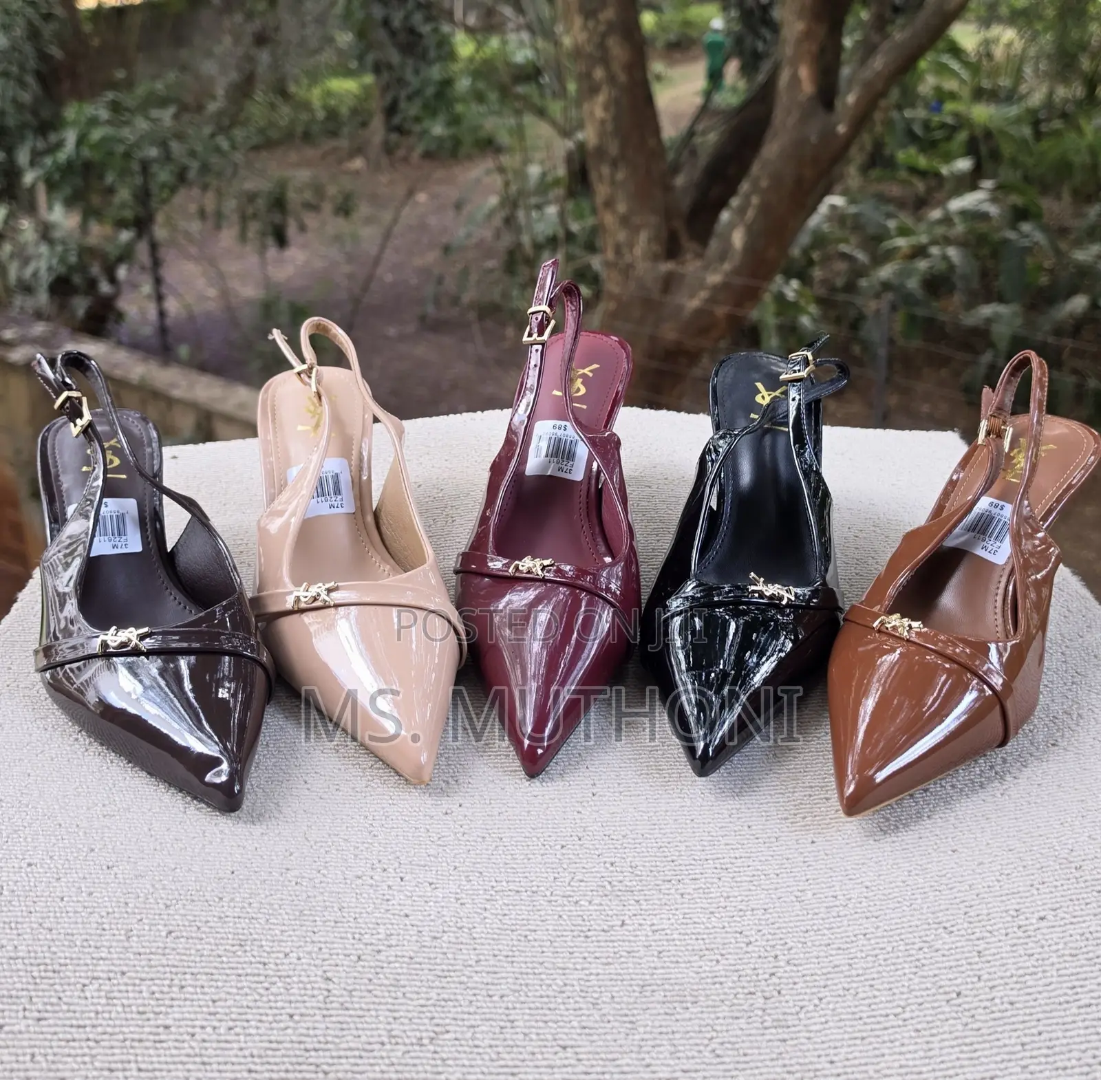 Classy , Comfortable YSL Pointed-Toe Slingback Pumps ,37-41