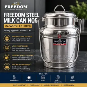 Freedom Steel Milk Can -Capacity: 4.5 Litres