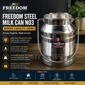 FREEDOM Stainless Steel Milk Can- 3.3 LTRS