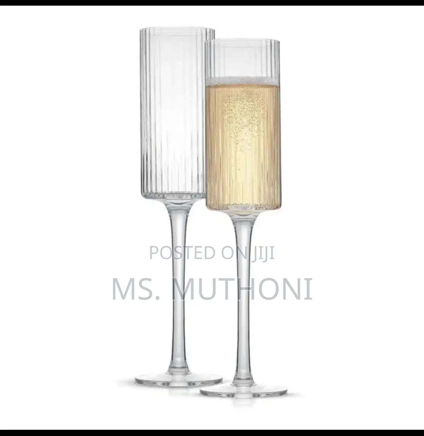 6 PCs ELEGANT CHAMPAGNE GLASSES 