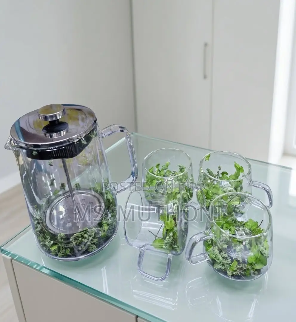 Double-Layer Dried Flower Press Set Ft 1000ml French Press & Cups