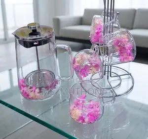 Double-Layer Dried Flower Press Set Ft 1000ml French Press & Cups