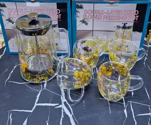 Double-Layer Dried Flower Press Set Ft 1000ml French Press & Cups