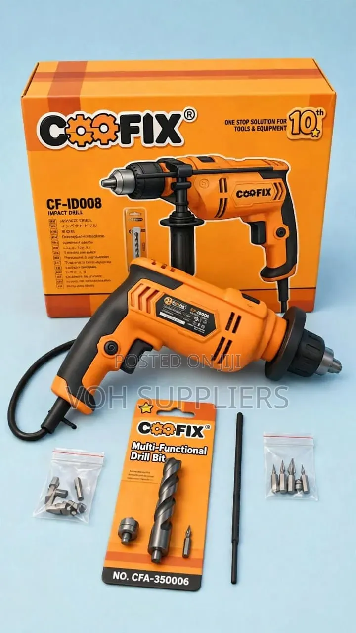 Coofix Cf-Id008 - 750w Impact Drill That Drills Anything