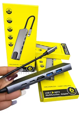 USB-C 6-in-1 Multifunction Adapter – 4K HDMI