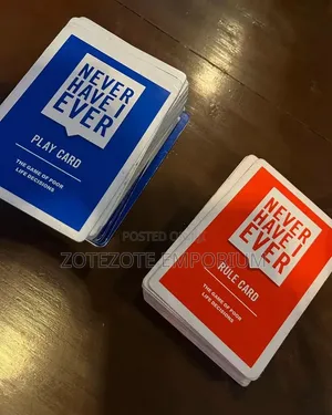 Never Have I Ever Card Game