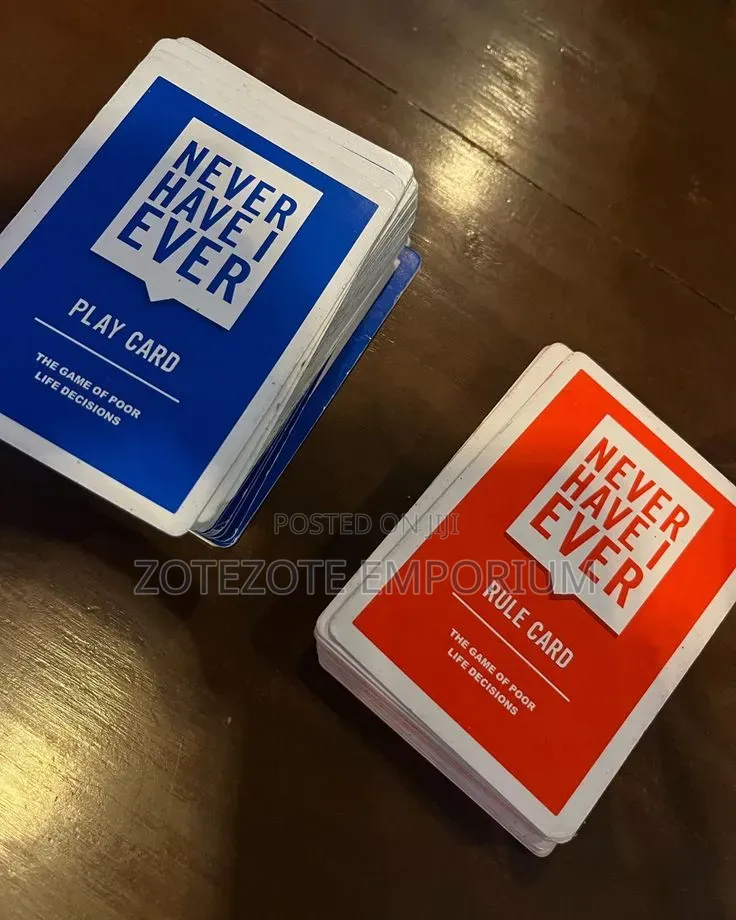 Never Have I Ever Card Game