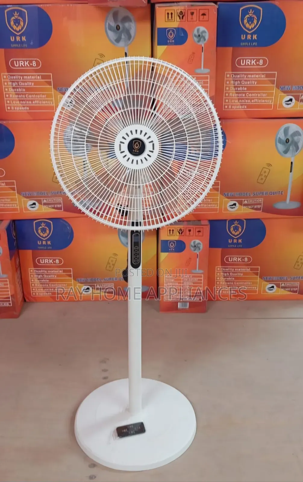 Remote Controlled URK 16" Modern Standing Quiet Fan