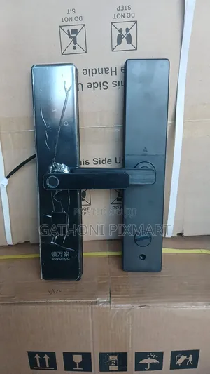 Digital Smart Door Lock Black Fingerprint Security Handle