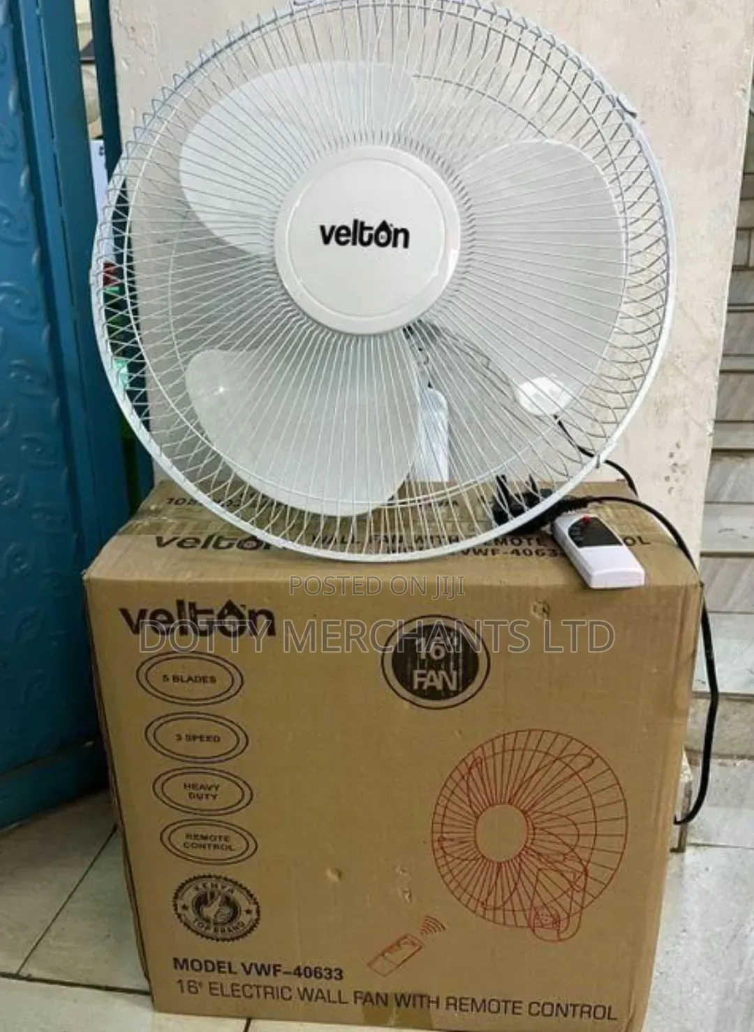 Velton Wall Fan 16-Inch