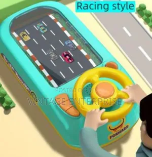 Racing Car Game for Children Tabletop Steering Wheel Toy