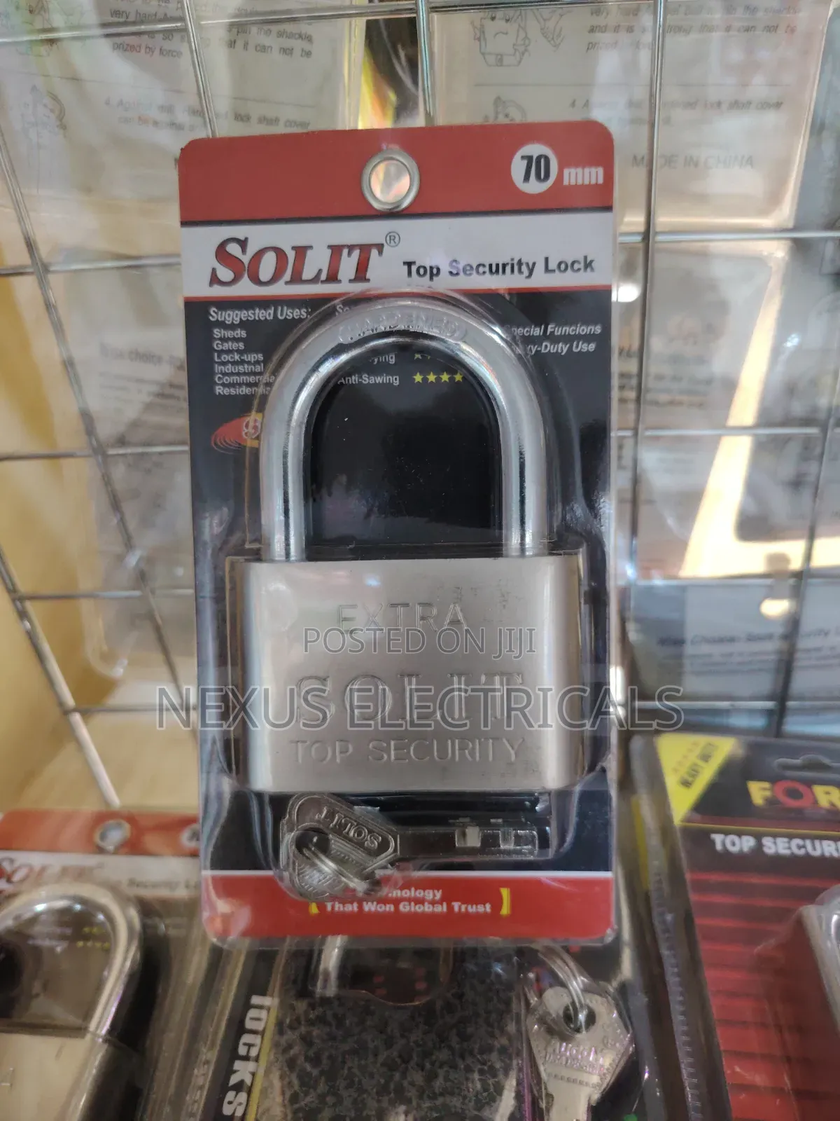SOLIT 70mm Top Security Lock Heavy-Duty Padlock