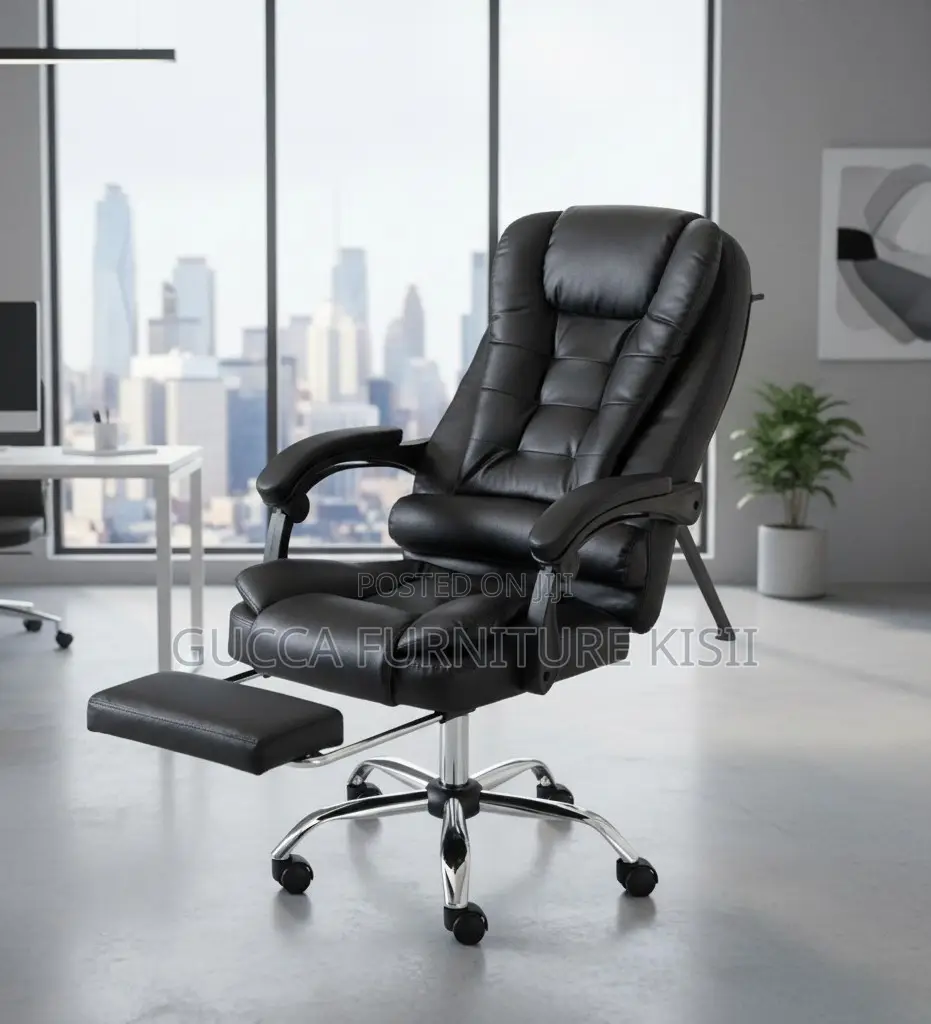 Director's Leather High Back Desk Ergonomic Chair