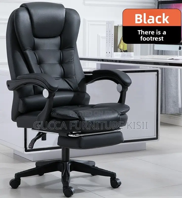 Director's Leather High Back Desk Ergonomic Chair