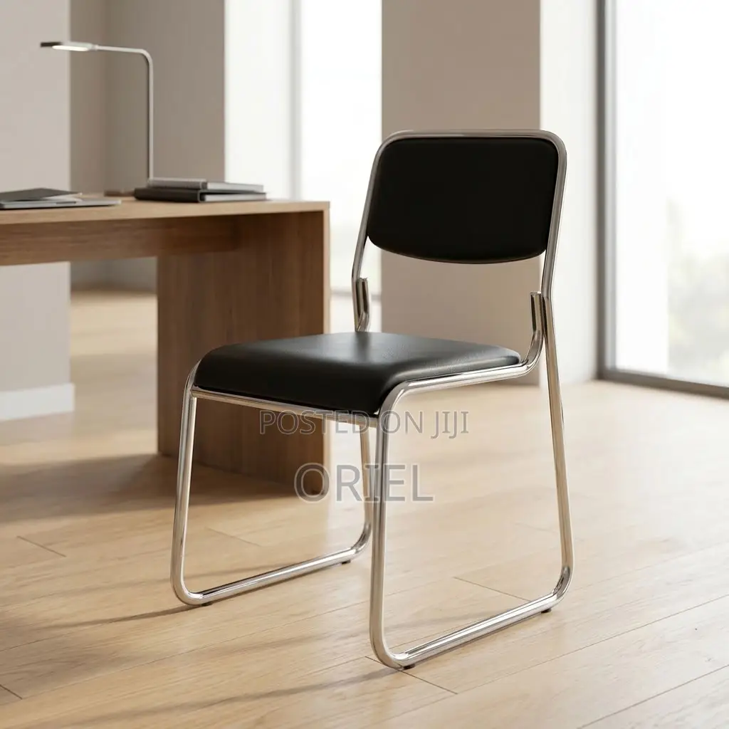 Office Chair : Chrome Leg Stackable Office Chair