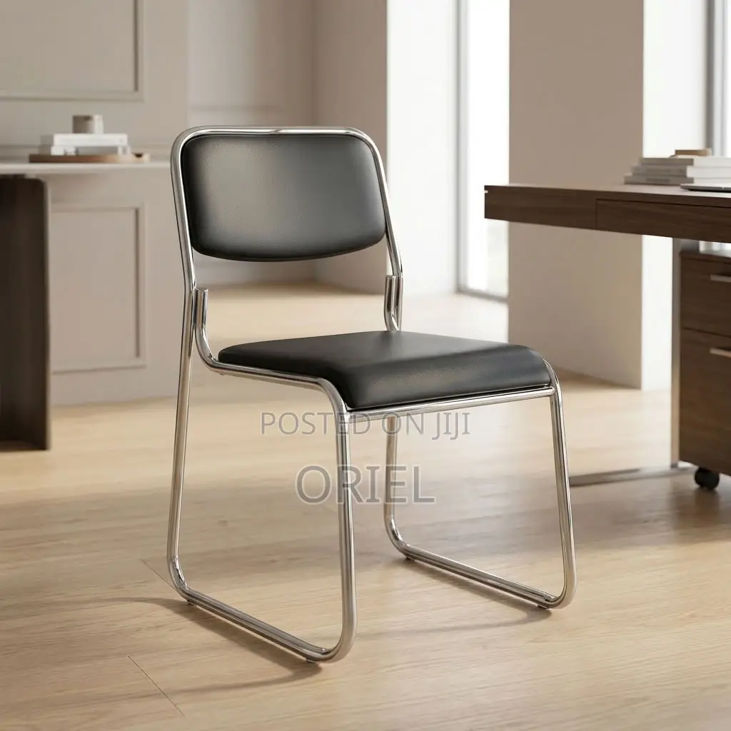 Office Chair : Chrome Leg Stackable Office Chair