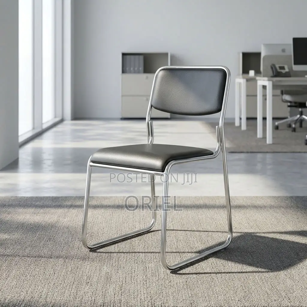 Office Chair : Chrome Leg Stackable Office Chair