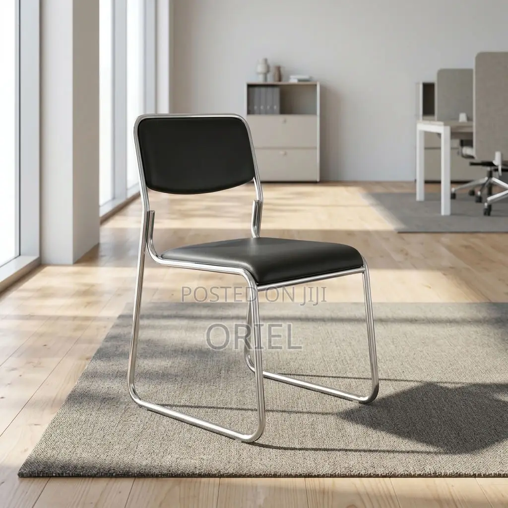 Office Chair : Chrome Leg Stackable Office Chair