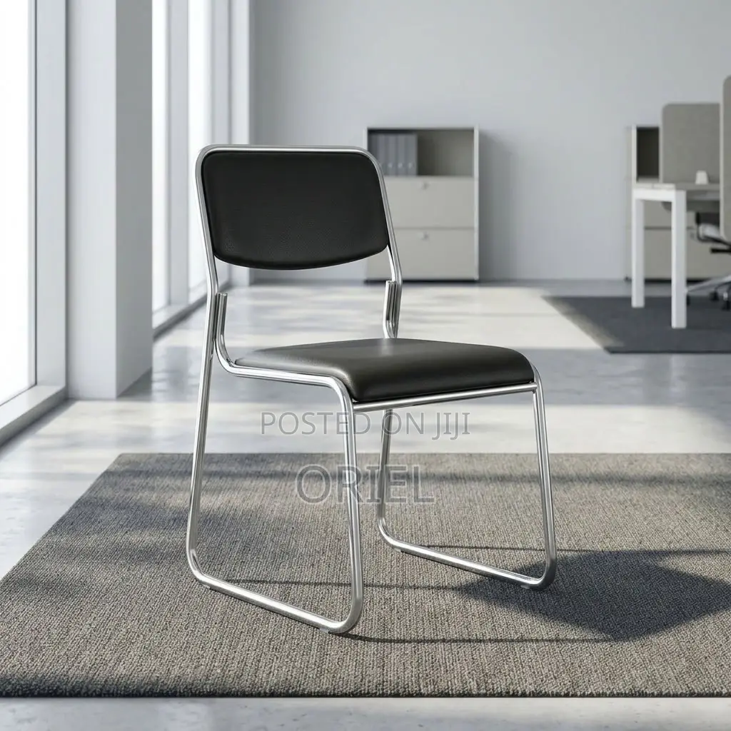 Office Chair : Chrome Leg Stackable Office Chair