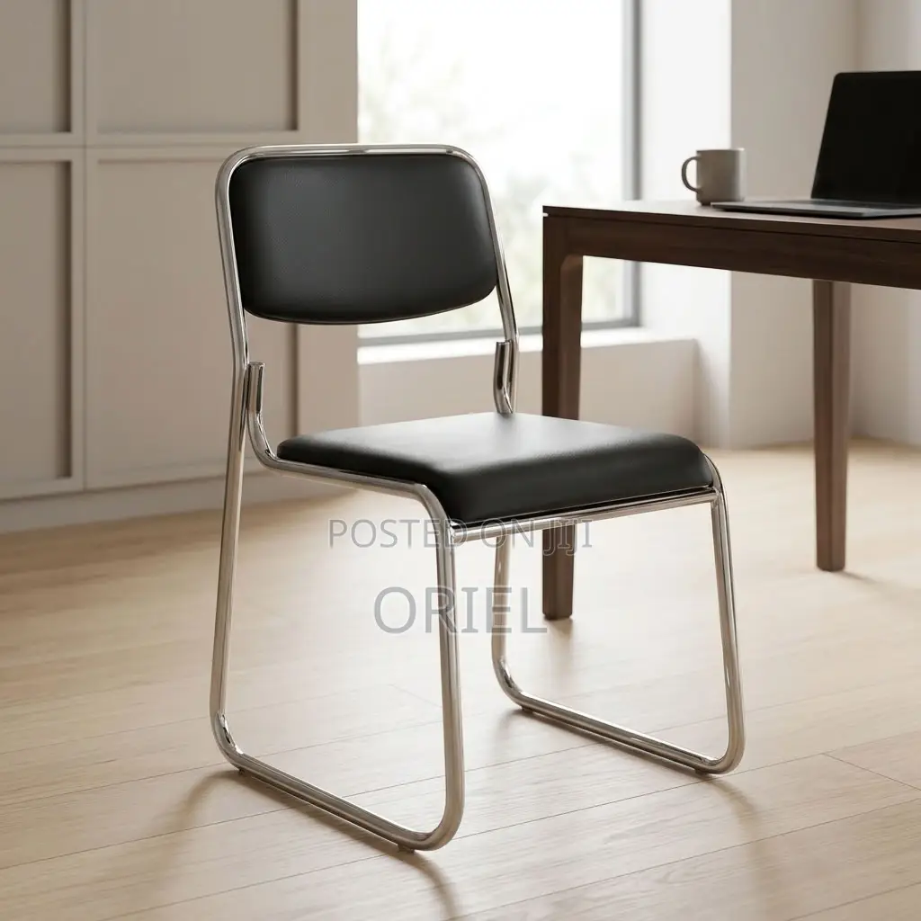 Office Chair : Chrome Leg Stackable Office Chair