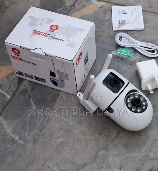 Wall Mount Camera Upgraded Dual Lens PTZ Wifi Bulb Camera