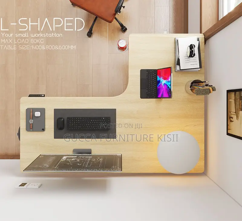 1400mm Standing Desk With L-Shape Working Top